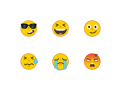 Emoji emoji expression face graphics ios yellow