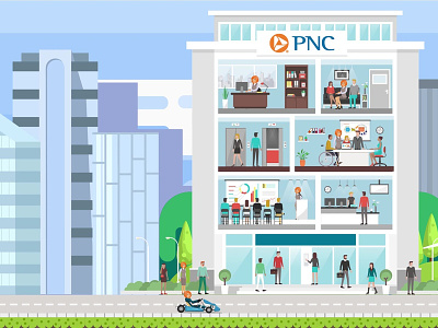 PNC Tutorial Video Artwork animation illustration
