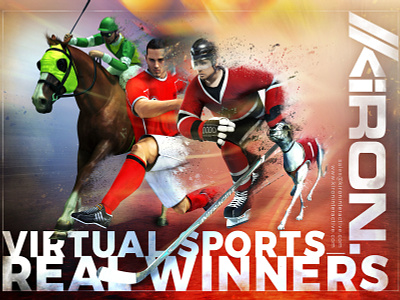 Virtual Sports Ad branding design