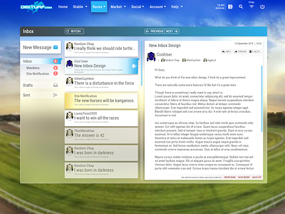 Inbox Layout design email inbox layout ui ux webdesign