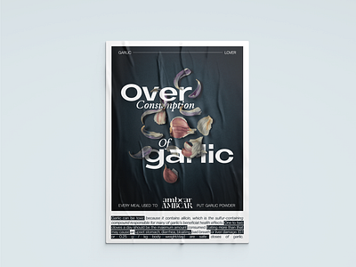 Garlic Toxicity design graphic design poster posterdesign