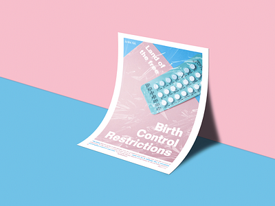 Birth Control Restrictions design graphic design poster posterdesign