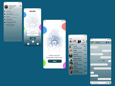 Chatting application!! app art branding chatting design graphic design ui
