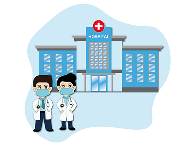 Hospital adobe illustrator art digital illustration digitalart doctors health hospital illustration vector art