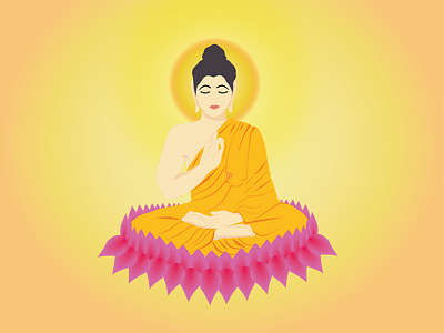 Buddha adobe illustrator art buddha buddhism digital illustration digitalart enlightenment illustration vector art