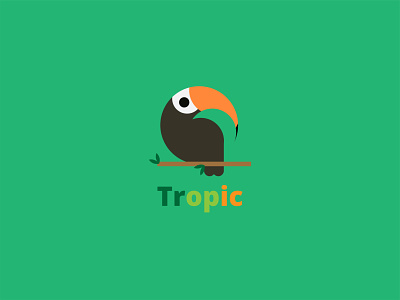 Tropic branding design flat graphic design illustration logo minimal ui web web ui
