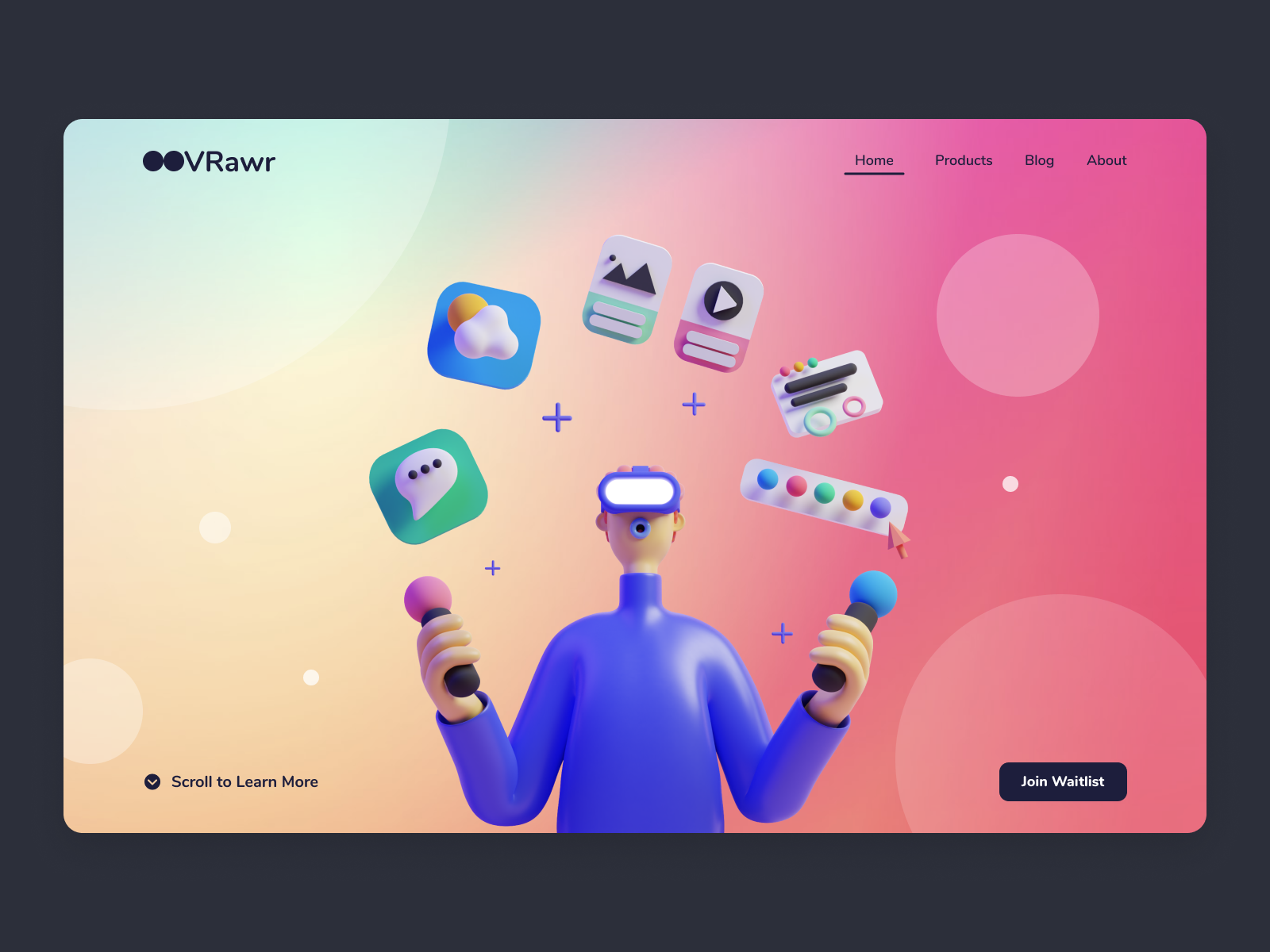 VRawr - VR Header Website by Imam Abullaisi on Dribbble