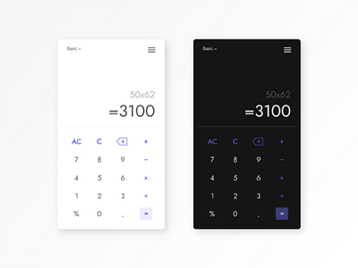 Calculator UI design