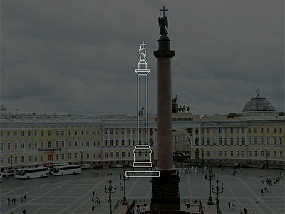 Alexandr Column St. Petersburg branding design graphic design icon illustration logo logomark photoshop vector vector art