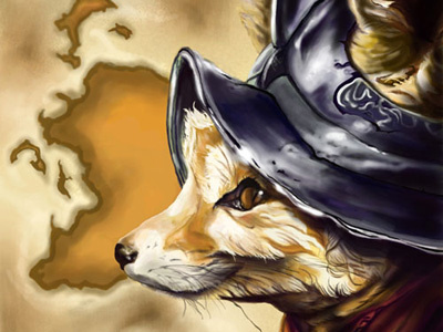 FennTheExplorer animal illustration anime animeart book illustration digital painting fox illustration illustration