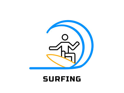 Tokyo 2020 Olympic surfing badge