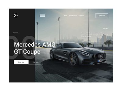 Mercedes website redesign