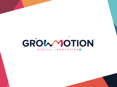 GrowMotion branding colors digital growmotion identity innovation logo