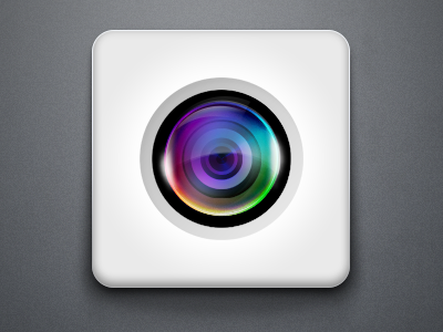 Camera Lens Icon app apple camera color colors icon icons ios lens