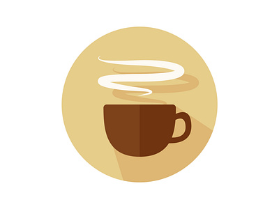 Cup of Coffee coffee coffee cup design flat graphicdesign hotdrink icon illustration logo vector