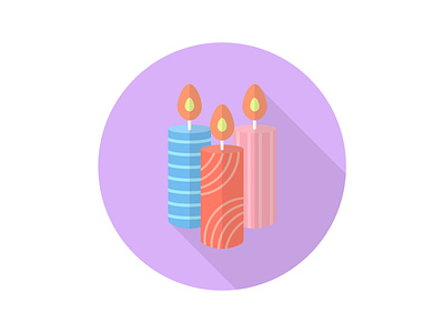 Easter Candle art candle celebration colorful decoration design easter festive flat graphicdesign happy icon illustration logo vector