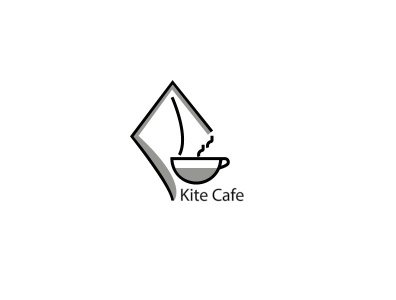 Kite Cafe logo cafe kc logo kite logo logo design