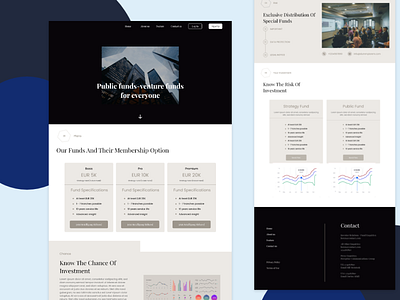 Finance Landing page design