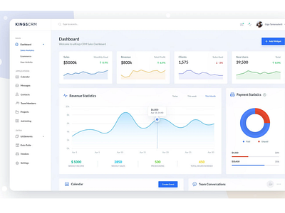 Main Dashboard Design