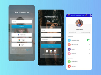 Onboarding Mobile App Screens