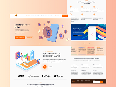 NFT Landing Page Design