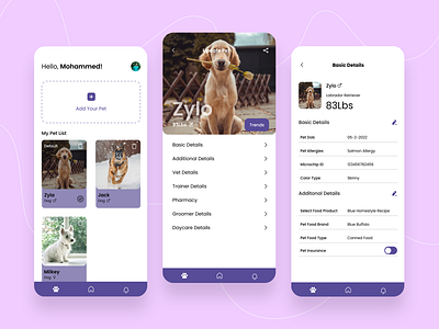 Dog App Design