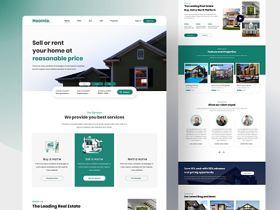 Rent, Buy and sell home - Real estate website buy home website home buy website home rent website landing page landing page design real estate real estate home page real estate website template design ui ui branding ui design ui exploration ux ux design ux research web header web template website design website hero section
