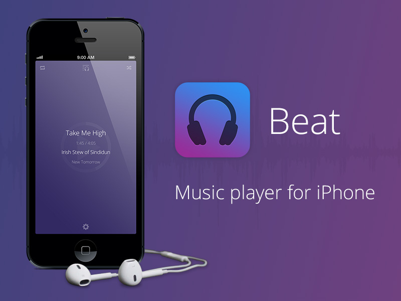 Beat - Music player for iPhone by Milos 