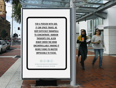 Bus Shelter - MINI (cognitive therapy center) ad advertising branding campaign