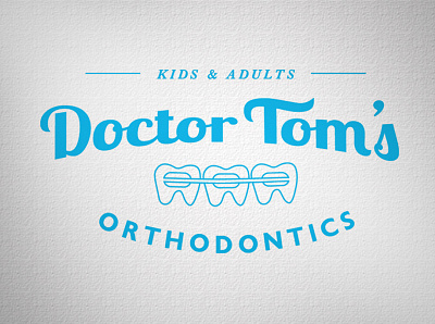 Dr. Tom's Orthodontics branding business cards graphic design logo orthodontist print web design website
