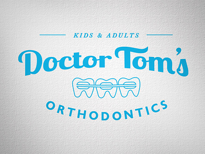 Dr. Tom's Orthodontics branding business cards graphic design logo orthodontist print web design website