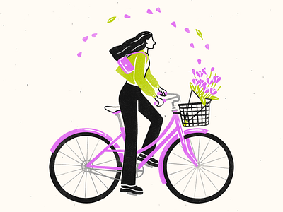 Cycles fashion illustration minimalist