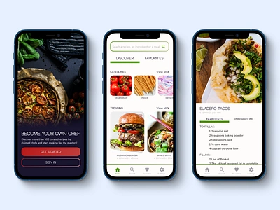 Recipe App app design branding daily 100 challenge daily ui daily ui 040 dailyui dailyui 040 dailyui040 dailyuichallenge day 040 design food food app mobile recipe recipe app ui