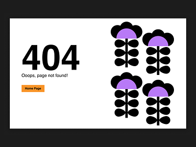 404 page 404 404 page bauhaus branding design flat flowers helvetica illustration minimal portfolio purple retro retro design typography ui ux web web design web designs