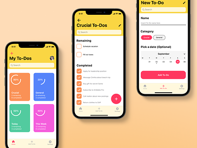 To-Do App 042 app app design daily 042 daily 100 challenge daily ui daily ui 042 daily ui challenge 042 dailyui dailyuichallenge design flat human interfaces iphone minimal to do to do app todo ui ux
