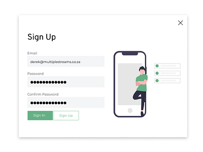 Registration Modal modal register sign up