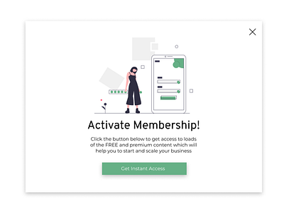 Membership Activation Modal