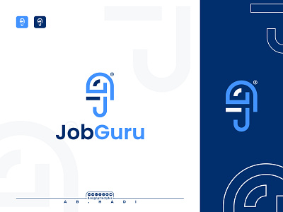 JobGuru Logo Design branding combination logo creative logo education logo flat logo g graphic design j job job seeker letter logo logo logo concept logo design logo mark minimalist logo modern logo search tech logo typography