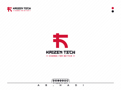 K and T Tech Logo graphic design japanese k letter logo t logo tech logo