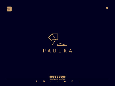 Paduka Ladies Shoes Store Logo branding ladies ladies shoes minimal p letter paduka shoes shoes store store store logo