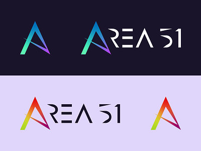 Area 51's "Alpha" logo branding logo