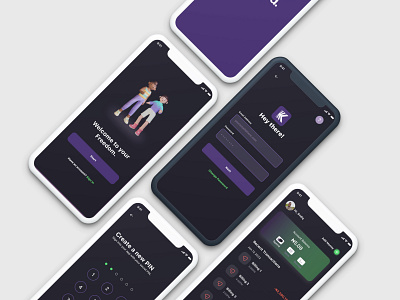 Kuda App Dark Mode figma product design ui uiux website