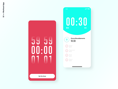 Workout App - Part 02 app app design apple application chronometer ios timer ui workout