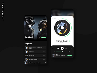 Spotify Music Player Concept