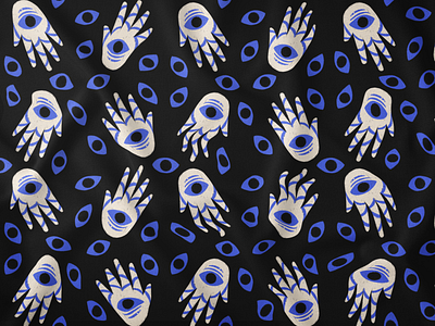Hands ✋🏻👁️ designs eyes hands illustration pattern design patterns print design surface design surface pattern textile design textile pattern vinopatterns