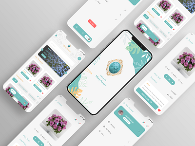 Tiffany Flowers app branding design flowers gift gifts mobile plants shop store ui ux