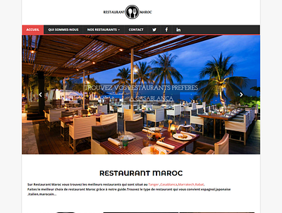 Restaurant html css wordpress