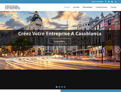 Entreprise html css web design wordpress