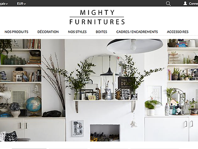 Thème Prestashop | Mighty Furniture cms e-commerce prestashop shop webdesign