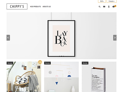 Thème Prestashop | Chippy's cms e-commerce prestashop shop webdesign